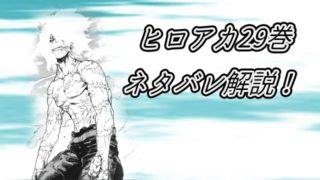 ヒロアカ29巻 ネタバレ